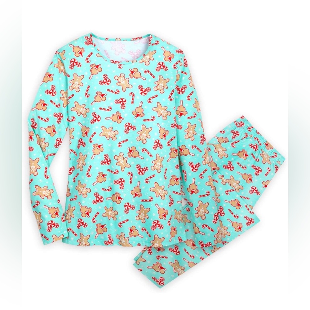 Disney Women’s Mickey Mouse Christmas Holiday Treats Sleepwear Pajamas XS